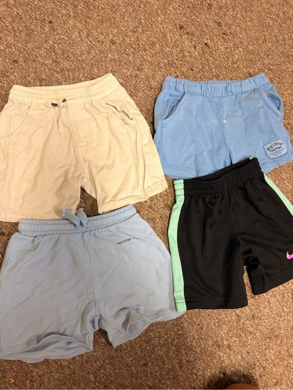 ZARA BOYS 3/4 years Beige Cotton Shorts